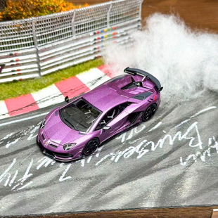 HH Toys 1:64 兰博基尼Countach埃文塔多 SVJ紫色合金车汽车模型