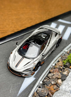 CM Model 1:64 迈凯伦Mclaren 765LT 灰色 仿真合金汽车模型摆件