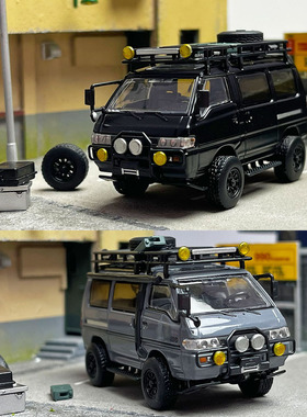 三菱得利卡越野面包车三代 Autobots 1:64 DELICA 仿真合金车模型