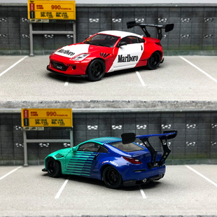 Timemicro1:64飞劲万宝路涂装日产Fairlady淑女350Z火箭兔宽体