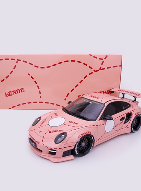 现货GT Spirit 1:18保时捷911（997）LB Jaden C粉猪涂装树脂车模