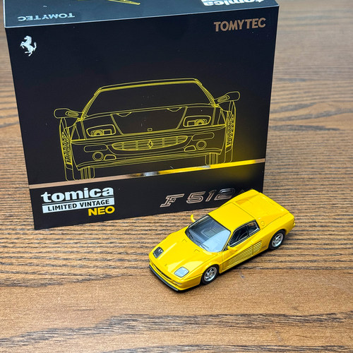 Tomytec TLV  F512 M 黄色1994年最终版本 网络限定 合金车模