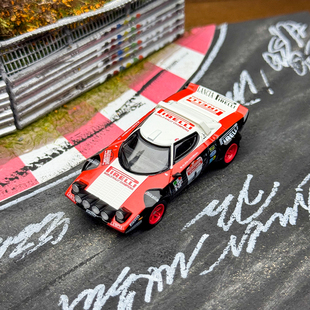 MINIGT 1:64 #1084蓝旗亚Stratos HF Winner合金4号 合金汽车模型
