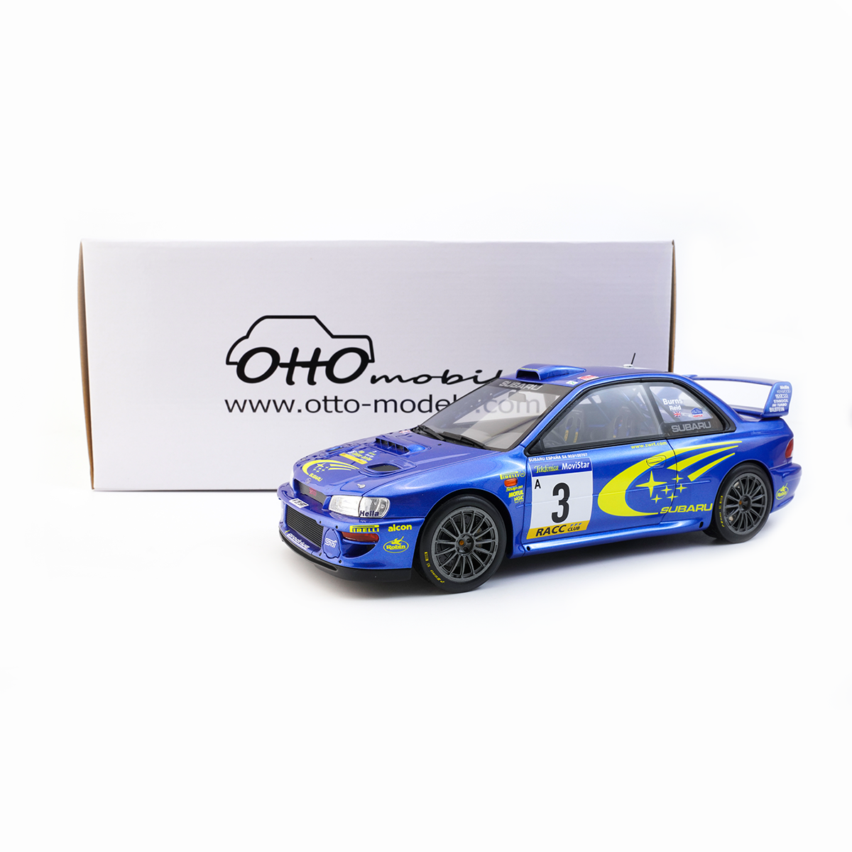 OTTO118斯巴鲁翼豹树脂车模