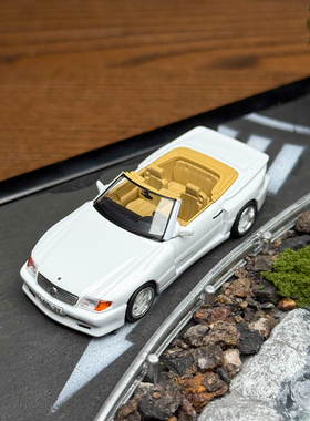 Tarmac Works TW 1:64 奔驰SL500 Koenig 白色敞篷合金汽车模型