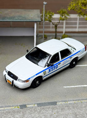 Rollin 1:64 NYPD纽约警车HWY高速队半隐蔽AUX辅警巡逻车汽车模型