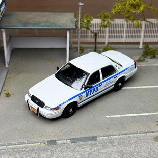 Rollin 1:64 NYPD纽约警车HWY高速队半隐蔽AUX辅警巡逻车汽车模型