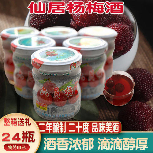 仙居杨梅酒纯粮酿制香醇当天发