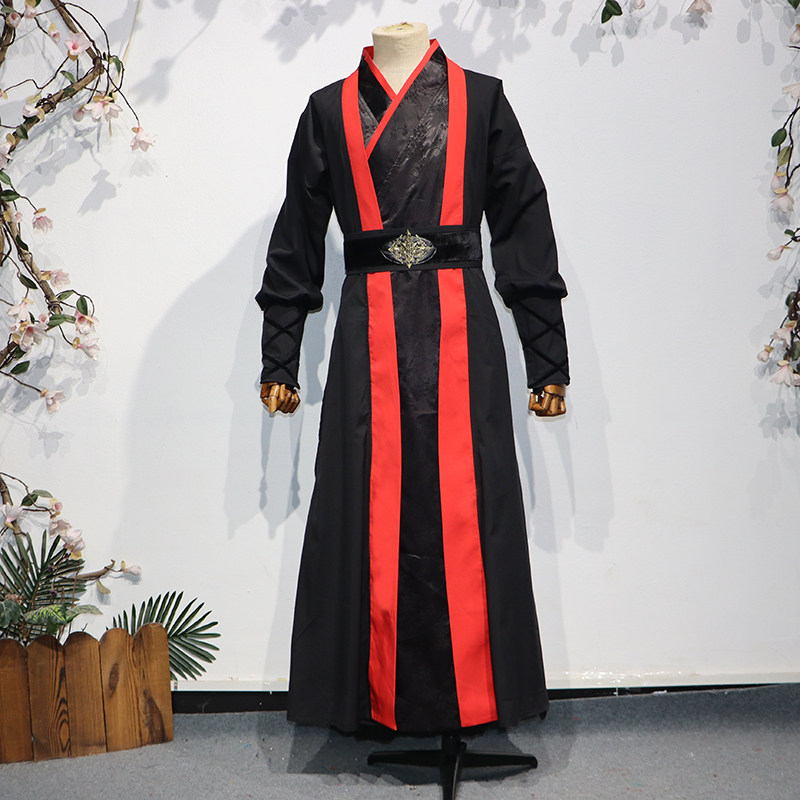 新款古典舞艺考演出服剧目男子表演服侠骨伞影舞千年舞蹈服装定制