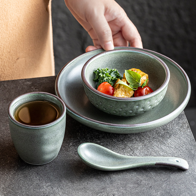 日式陶瓷单人一套精致套装女生一人份餐具米饭碗吐骨碟盘摆盘摆台,餐饮具,盘,淘宝优惠券,粉丝福利购,淘宝优惠卷