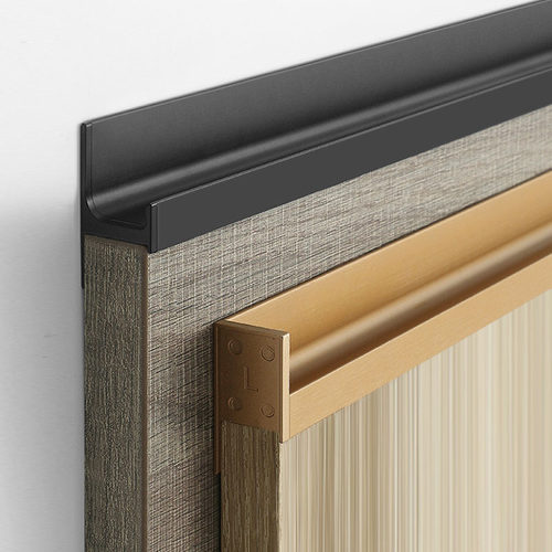 免开槽衣柜门L型橱柜g型拉手