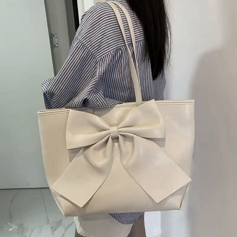 大容量蝴蝶结托特包包女2