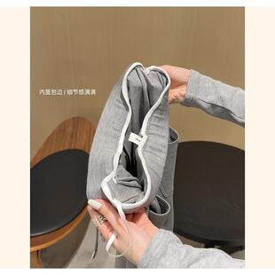 新款 抗皱垂感窄版 直筒裤 女2026春季 休闲宽松显瘦阔腿裤