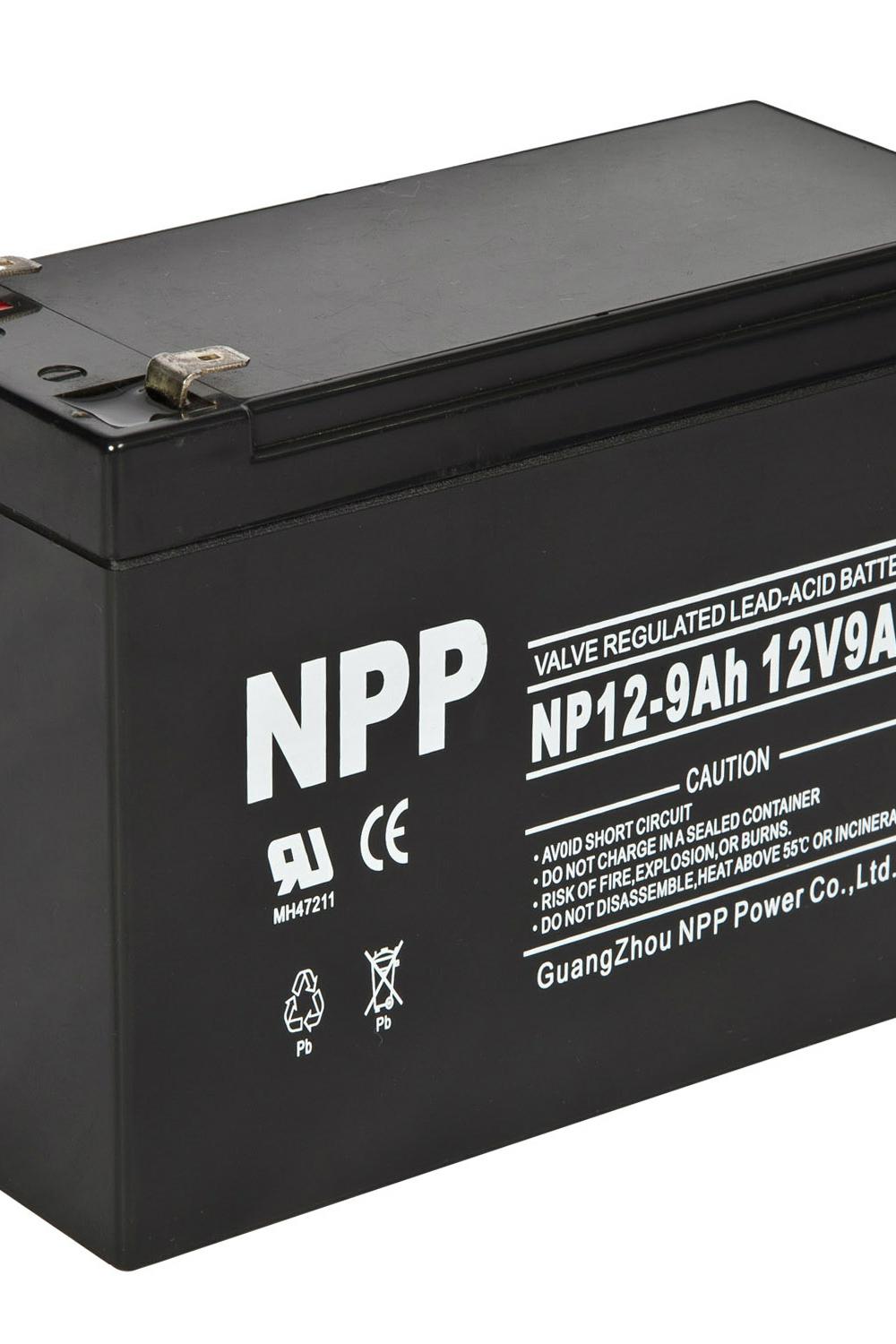 NPP耐普蓄电池NP12-9 12V9AH 免维护铅酸蓄电池 UPS电池
