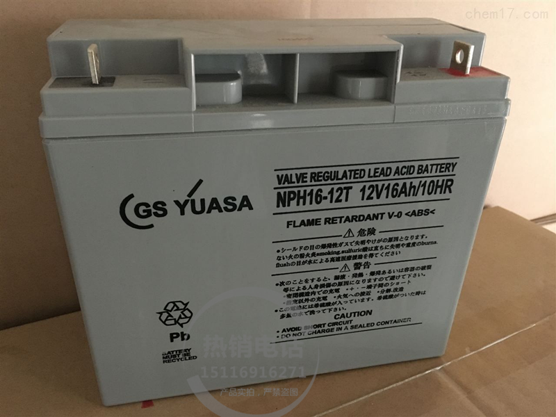 GS-YUASA蓄电池NPH16-12T进口电池12V16AH医疗船舶/通信设备专用