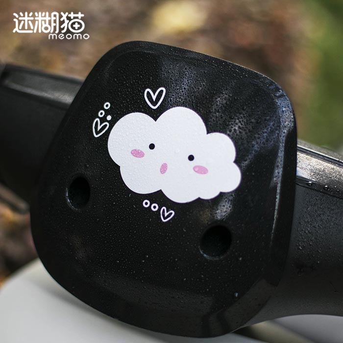 小牛电动车贴纸可爱可爱卡通