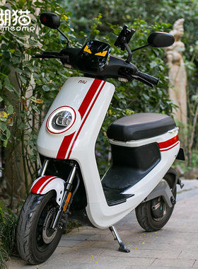 小牛电动车贴纸M1M+N1SU1红色条纹改装个性装饰防水车身贴改色贴