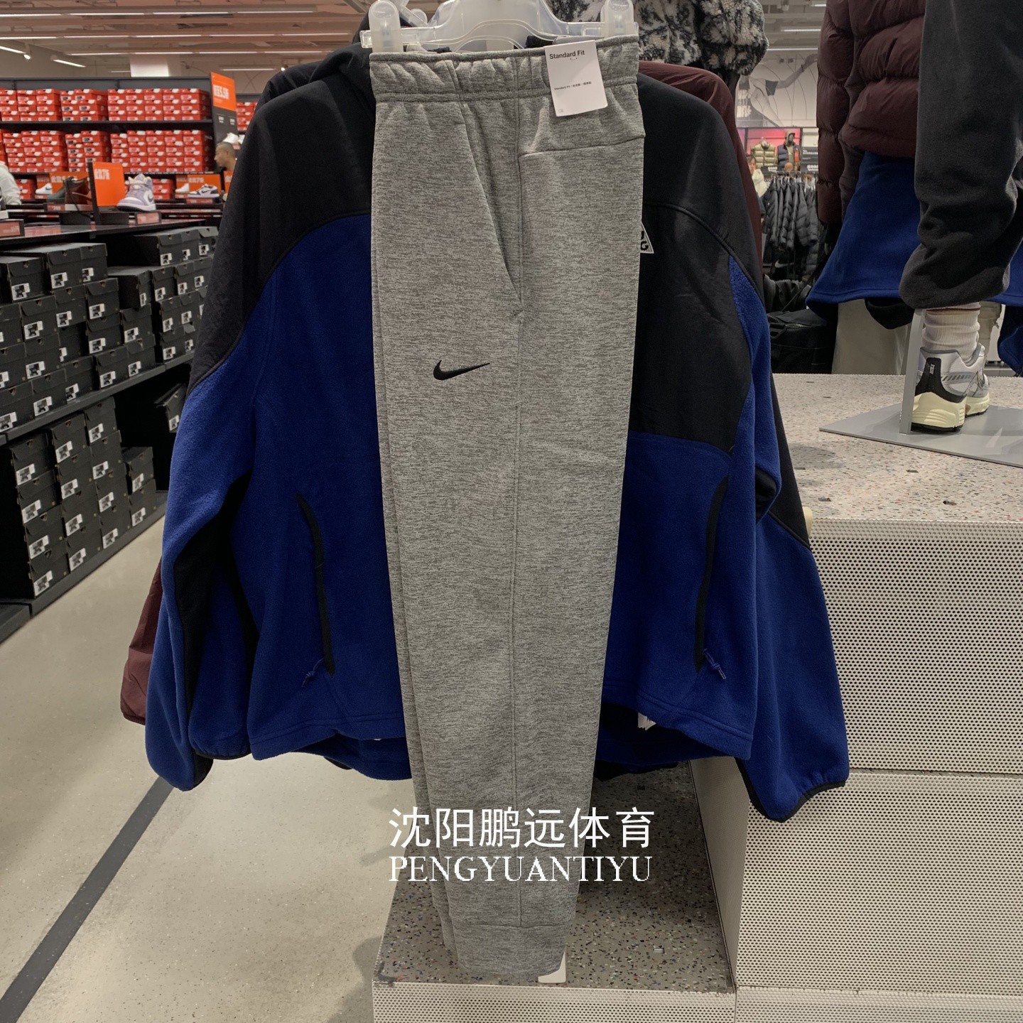 NIKE耐克男子冬季运动休闲宽松加绒保暖针织束脚长裤DQ5406-063