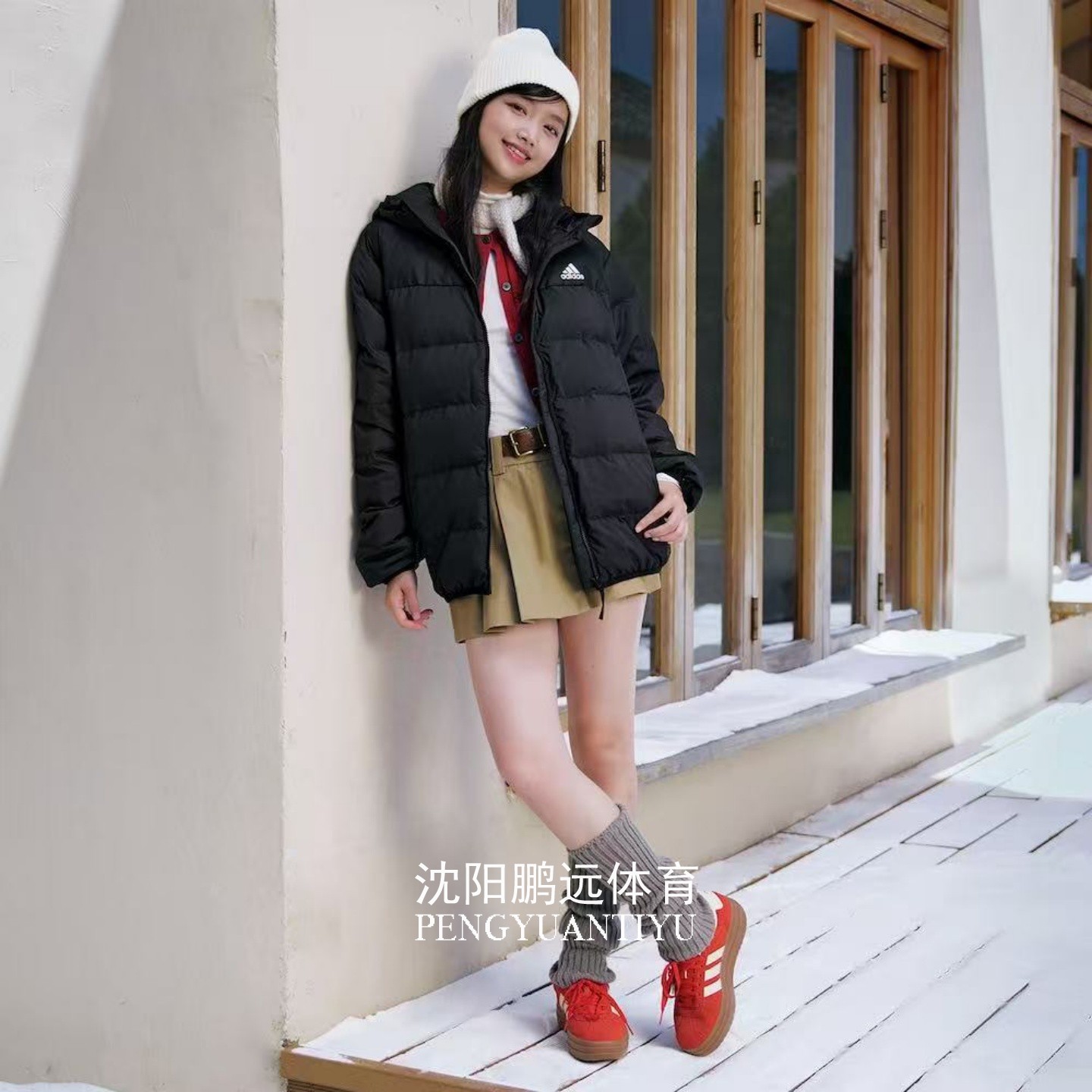 Adidas阿迪达斯男女同款运动休闲600蓬保暖连帽鸭绒羽绒服JX1808