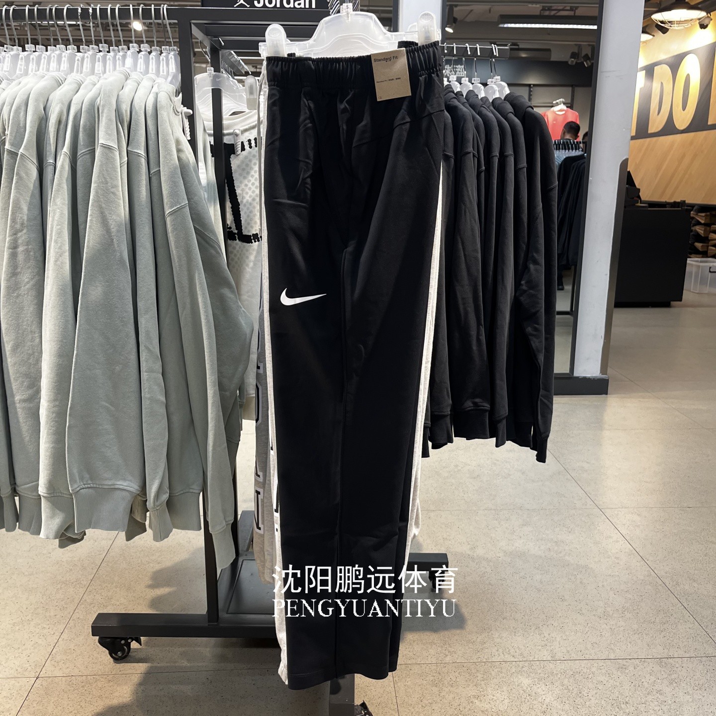 NIKE耐克男子秋季新款跑步运动训练梭织透气直筒长裤 DM6627-010