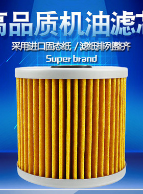 适配川崎KLF300 KLF250 KLF220 KL650 KL600 KL250机油滤芯机滤