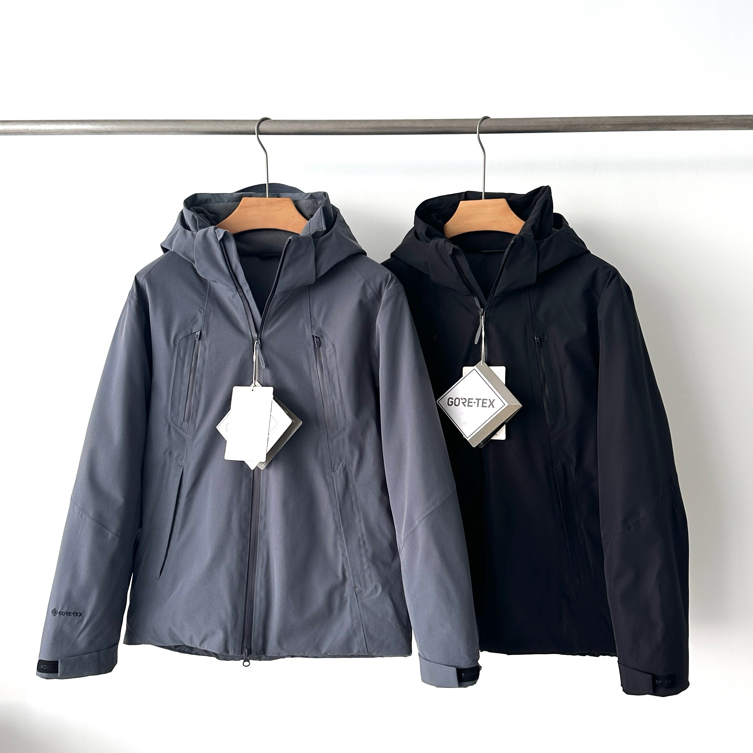 102001户外防水羽绒服25冬季新款男装连帽冲锋衣鹅绒服登山服外套