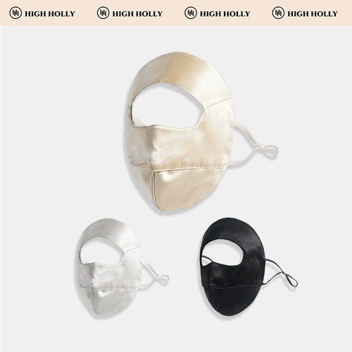 highholly真丝防晒面罩脸基尼