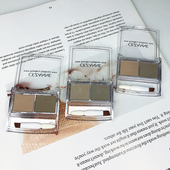 保税仓 CEZANNE倩丽双色眉粉自然持久防水不晕染初学者 林允同款