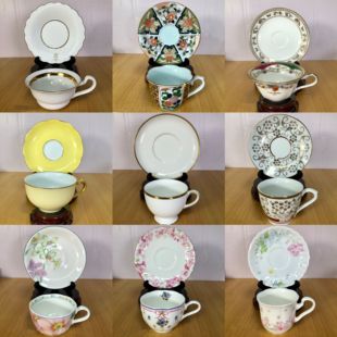 进口釉下彩绝美咖啡杯陶瓷hoya kenzo则武多品类咖啡套组 narumi