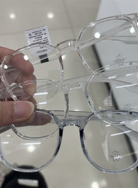 超轻TR90眼镜近视女小脸素颜显瘦网红款粗框透明框59011 53-19