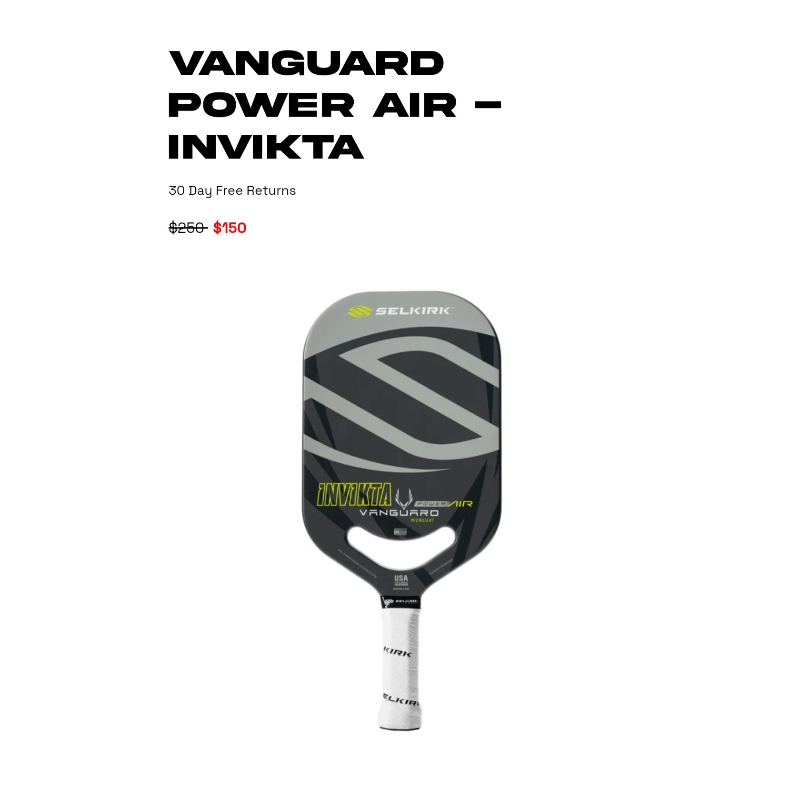 美国Selkirk LUXX Control Air Invikta 一线品牌进口匹克球拍