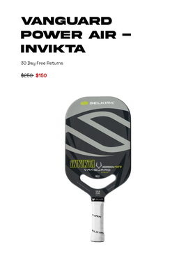 美国Selkirk LUXX Control Air Invikta 一线品牌进口匹克球拍