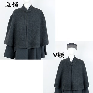 僧人斗篷冬季加绒加厚保暖披风出家师父和尚服男女僧衣打坐披肩