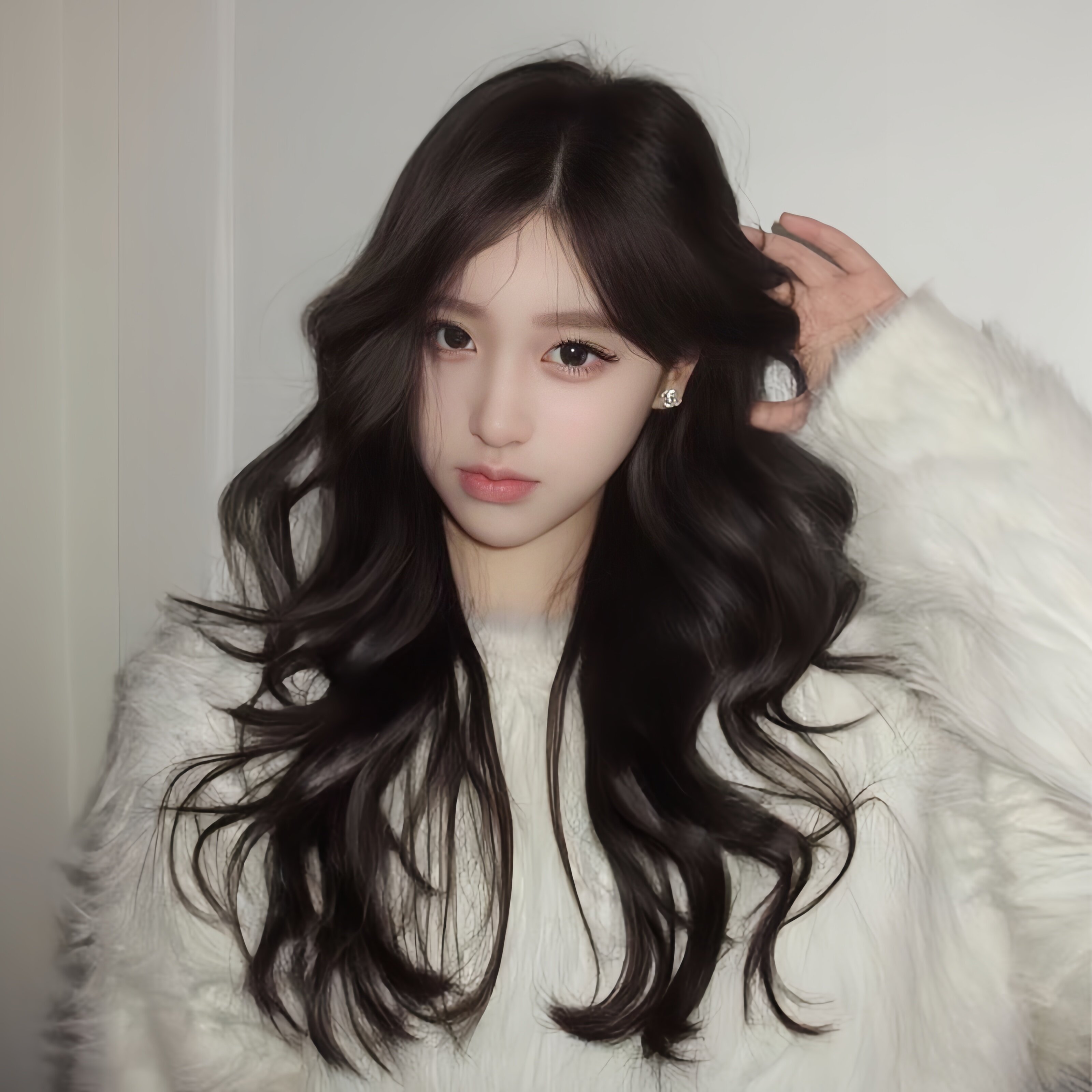 假发女长发自然全头套八字刘海无痕长卷发大波浪日常水波纹假发套