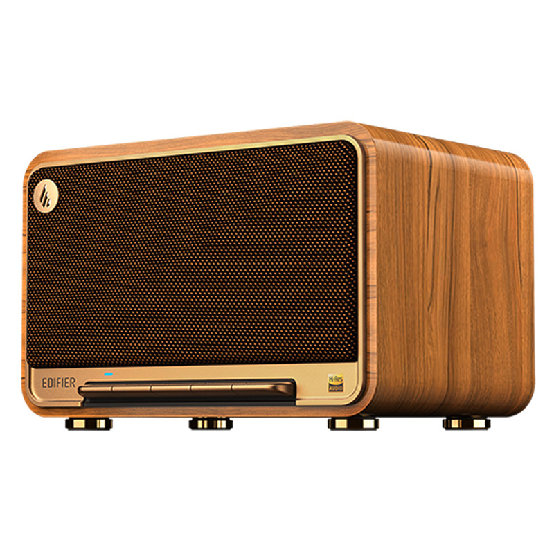 edifier/漫步者 m330蓝牙音箱复古木质桌面音响无线便携家用客厅