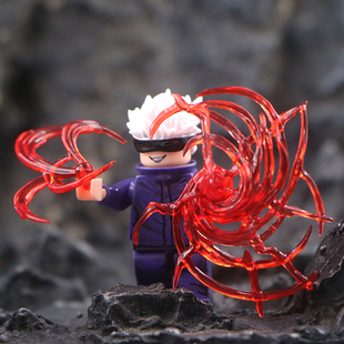 适用乐高咒术回战积木人仔五条悟FD607 玩具礼物 609第三方拼装