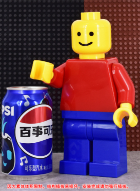 适配国产积木人仔超大型21CM高度可动人仔第三方拼装玩具DY1804