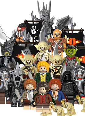 兼容国产指环王积木人仔中世纪魔戒兽人哥布林索伦戒灵TV6401玩具