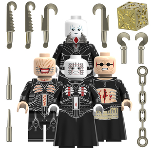 FT20 人仔玩具 23适用乐高抽抽乐养鬼吃人钉子头颤齿万圣节拼装