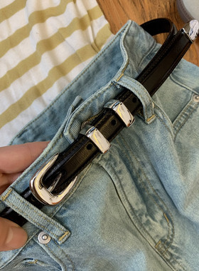 意大利进口头层牛皮铜胚底细腰带