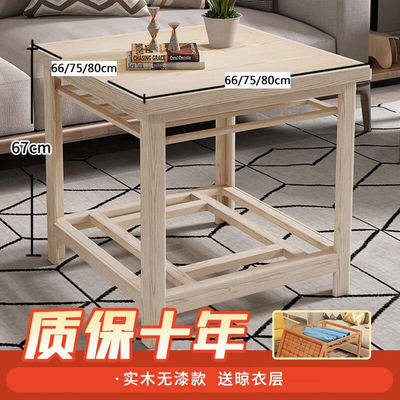 古达烤火桌子家用实木烤火架冬季烤火炉四方桌正方形简易取暖桌可