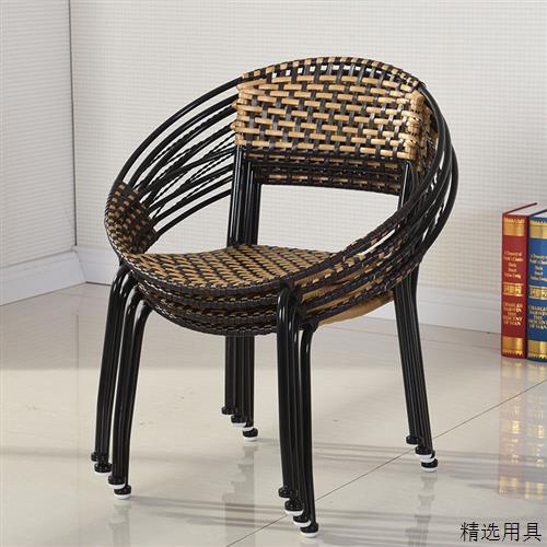 儿童小藤椅子特价单人阳台藤椅靠背椅彷藤塑料编织彷墨君款成人椅