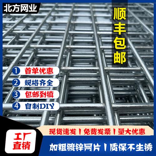 镀锌铁丝电焊网片小孔养殖养鸡鸭狗笼兔笼鸽舍网格网建筑防护隔离