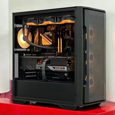 骨伽台式机机箱ATX360水冷