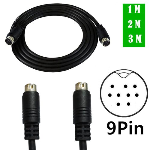 mini din 9PIN9针电视音频线9芯S端子线公公机顶盒 色差线S-Video