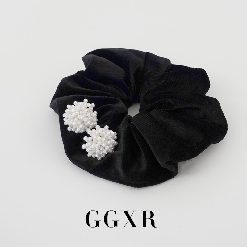 GGXR 博主fever同款 简约气质手工编织珍珠耳环耳夹