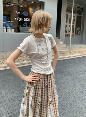 2026新款UNITY MODE 美式休闲短袖上衣修身显瘦夏季设计感小众假