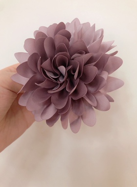 花朵抓夹玫瑰花头饰头花仿真花朵马尾夹后脑勺发夹简约