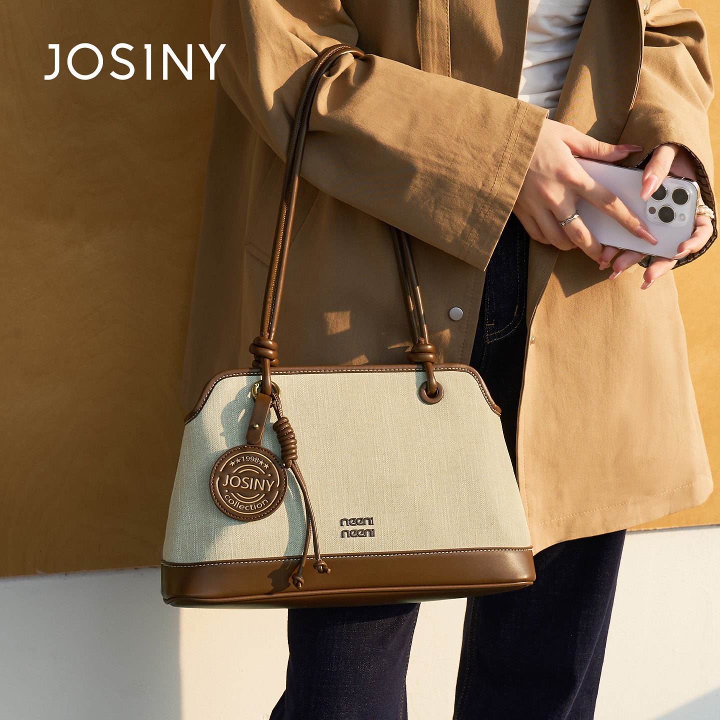 卓诗尼2025新款托特包棒球系列女时尚百搭手提包高级感质感通勤包,箱包皮具/热销女包/男包,托特包,淘宝优惠券,粉丝福利购,淘宝优惠卷