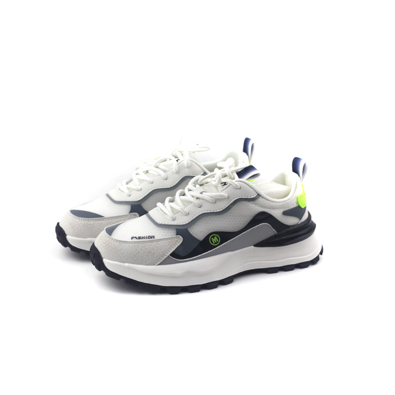 金佰川男鞋秋冬新款运动鞋百搭舒适透气网面鞋增高系带跑步鞋耐磨